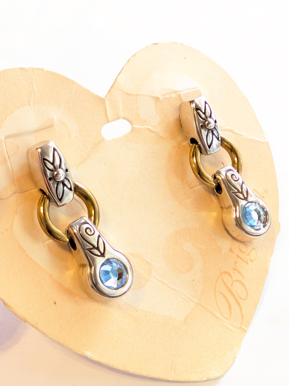 Brighton Celestial Drop Earrings with Blue Crystal